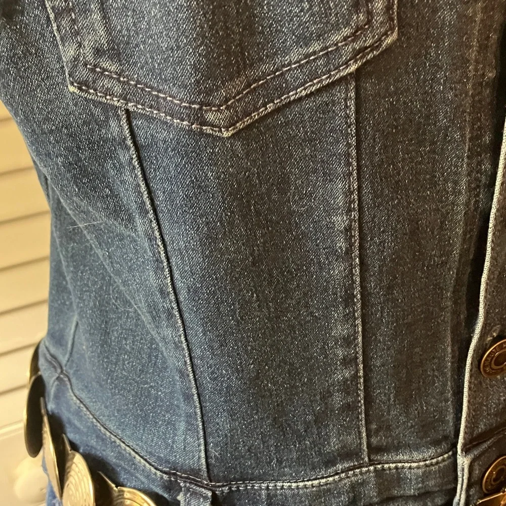 Fashion Nova Classic Blue Denim Jumpsuit - Picture 8 of 15